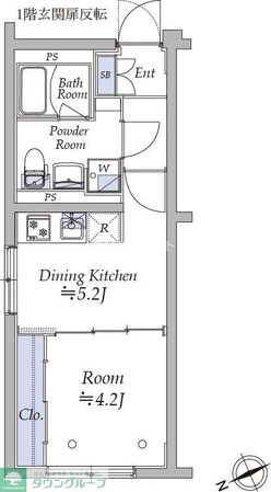 アトリオフラッツ中野新井薬師の物件間取画像